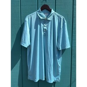 Greg Norman PlayDry Men's Golf Polo Shirt Size X-Large In Aqua Blue